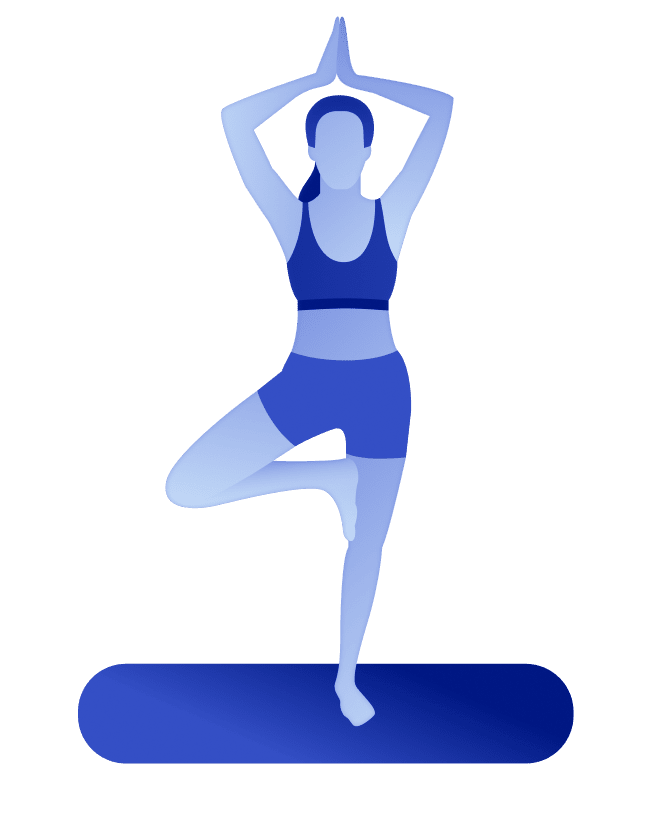 Иконка девушка поддерживает здоровье нервной системы